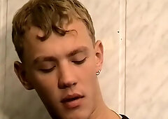 Light-Haired Chainsmoker Nutting after Spirited Fapping