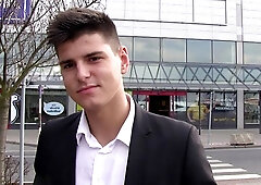 Preppy brunette bottom getting fucked anally