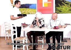 MATURE4K. Guy serves old pair in all ways and even in the raunchy one