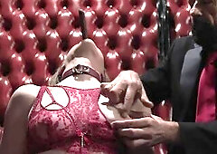 Charming blue eyed whore Ashley Lane is bound down as a way to hold down her raunchy hunger as suitor Steve takes his time thrilling each part of Ashl