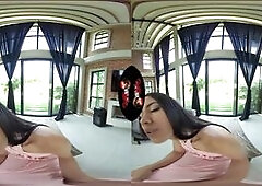 Pretty Latina Removes Her Dress And Fucks VR