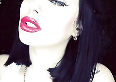 With merely My full Gorgeous & Charming face in the discharged, I'm wearing my much loved bright red shiny lipstick! I giving a kiss your fac