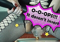 A compilation of fail attempts to bang with massive dildos and objects, as well as fists