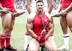Sticky Muscle Dudes Day 62 Preview, AI-Generated Muscle Lads, Large Cocks, Large Cum Loads