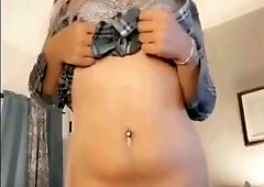 Hung Shemale Massages Her Fat Cock