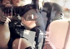 This day I'm with my glamorous mistresse ally and in advance of we go out our boots must be cleaned, we call our serf who will must commit to cle