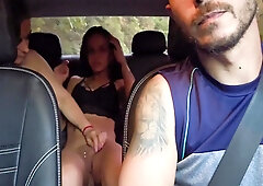 Motorista De Aplicativo Busca Casal De Lesbica Na Festa - Wild Hottie, Jennifer Pimenta And Wide Hips
