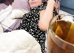 "mother's Day" for a Young Stepmother Ended with Stepson's Sperm on Her Pussy