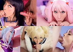 Beste Deep Throat Compilation Cosplay