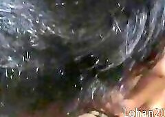 Playful boy suck his BF after a cup of tea