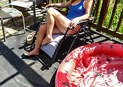 Older female knows how to please herself - Olivia Johnson