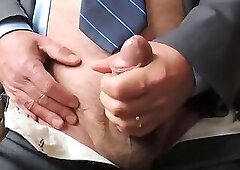 Me daddybigbear boss in suit cumshot