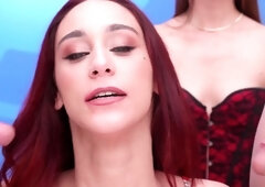 Sexy amateur redhead girl having sex in homemade video