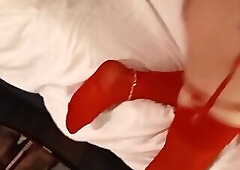 me throating and fucked in missionary positio