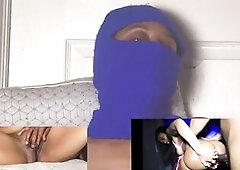 Reaction squirt black soaked eye rolling climax