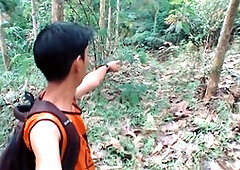 Lost in the woods waiting for a handsome dude with a big cock