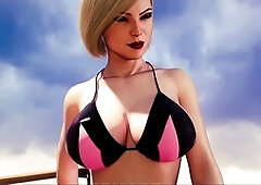 Interactive PC porn visual novel with big boobs and POV action