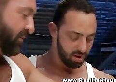 Five bears rub and finger ass hole