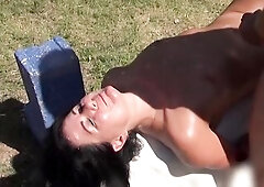 There I was, lying by the hotel pool with an impressive pair next to me. His wife was texting the entire time. I pulled my pants to the side and just 