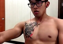 Tw 刺青黑匡肌肉異男