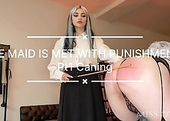 THE MAID IS ME WITH PUNISHMENT - Pt 1 CAINING PUNISHMENT 720p