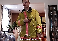 Maskurbate - Stripper Hunk Shows Off His Huge Uncut Dick