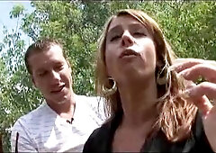 Hot mother i'd like to fuck with super-soft boobs is spoken to on the streets; after some inexperienced talking this babe gets turned on and gets