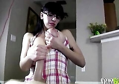 CumBlastCity - Billy Spurts Massive Load on Mrs. Janine Large Breasts