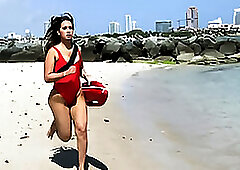 BANGBROS - Latina Lifeguard Valerie Kay Rescues A Big Black Penis