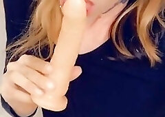 Cute Tranny Loves To Suck Cock