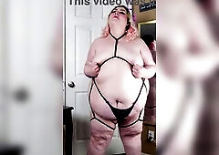 Bouncy big beautiful woman Jiggling in underware