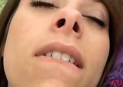 Riley jensen fingers her clam until she has a orgasm