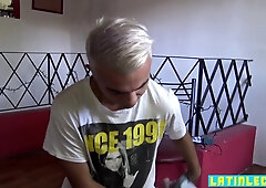 Blond Twink Lets Latino Slide His Raw Knob Inside Him - Gay
