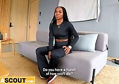 I watched this AFRICAN LATIN CHICK student drop her no ANAL rule when the America travel hit the table