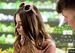 Deeper. Small Exhibitionist Molly Little Gets Off On Public Sex