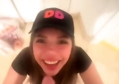 Katiana Kay Dunkin Donuts Employee Blowjob Onlyfans Video