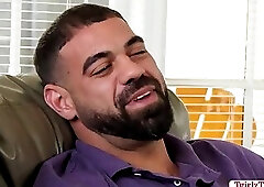 TS Khloe loves sucking dudes hard boner