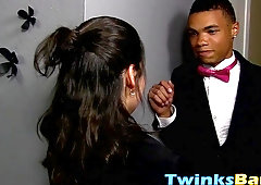 Sumptuous slender lad juggles on rock solid penis and spunks