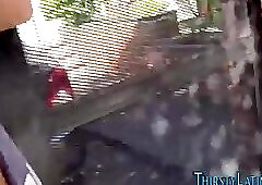 Latino sucks cock in pov and sperms