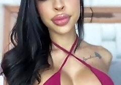 Chubby Brunette Big Boobs Dildo Masturbation