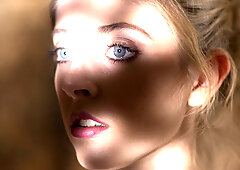 Needy medieval maid touching herself