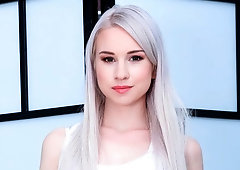 Beautiful blonde angel Alice Klay deserves a huge boner