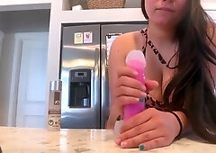 Big-Titted Babe Rides Dildo With Her Fat Ass