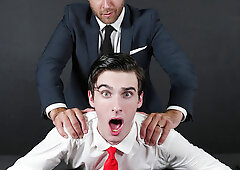 Thin twink lets the older male grant him top missionary anal pleasures