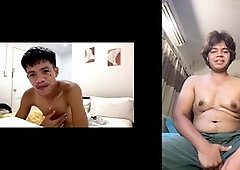 Twink on twink, shafted, masturbation