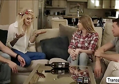 Ts Ryder Receives Bone By Her Friends Lover