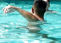 Sexy men Luke Truong and Tristan Hunter fucking outdoors