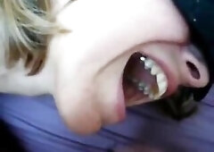 See Yielding girlfriend getting atm on now! - Atm, Submission, Anal Porn Fastened up and blindfolded sucks the knob that screws her butt