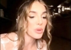 Lyna Perez Cucumber Sucking Live In Fishnet Onlyfans Video
