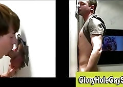 Straight guy gets bj from twink